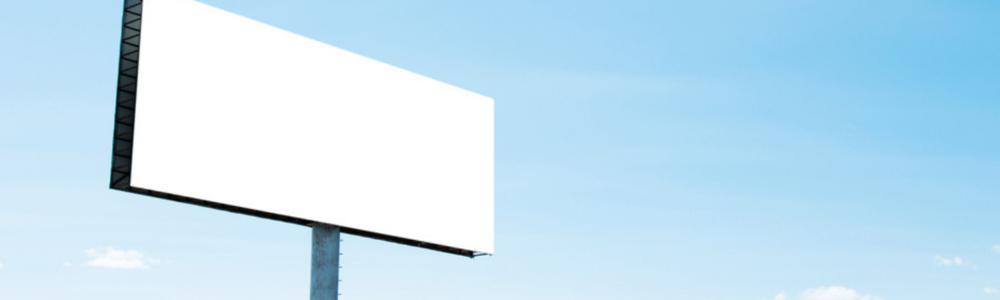 Blank billboard